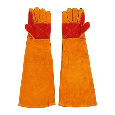 1 Paar Hundetrainingshandschuhe Spaltleder Kratzfest Bissfest Handschuhe für Tierärzte