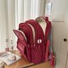 Girls Letter Backpack High School Students Schoolbag