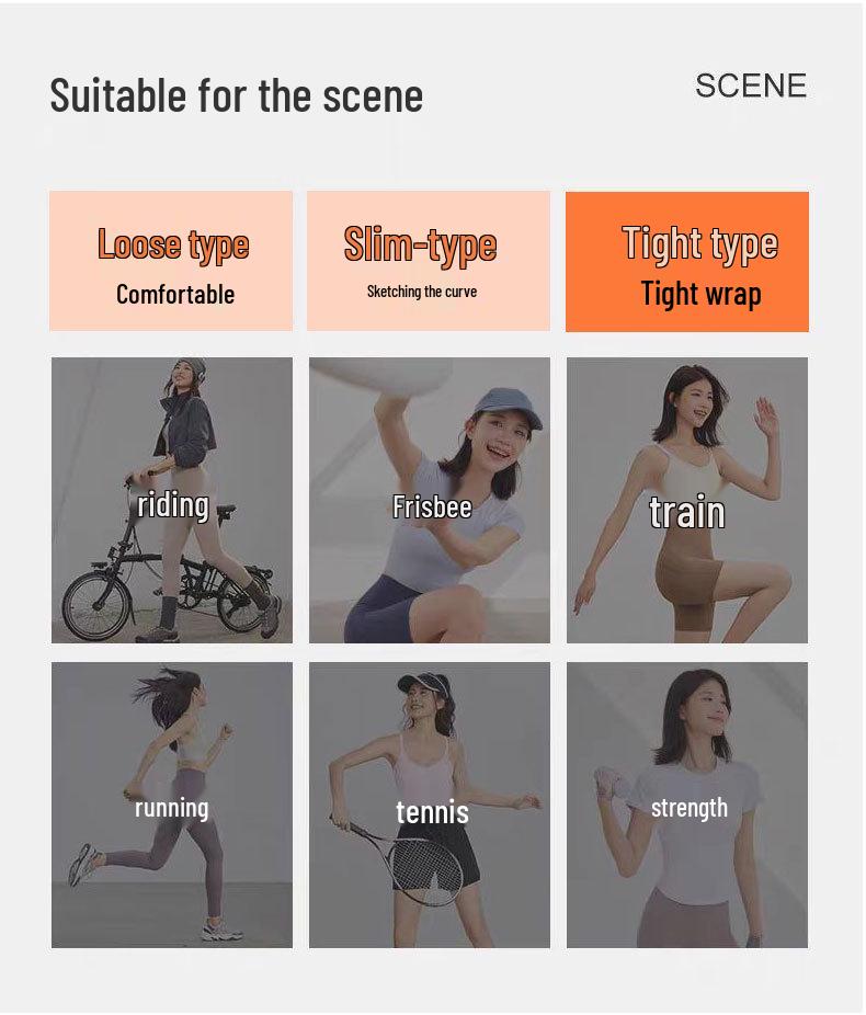 Herbst/Winter Schlank geschnittenes Rundhals Yoga T-Shirt: Hochwertiges lässiges Langarmshirt mit hoher Elastizität für Laufen & Bodycon Fitness