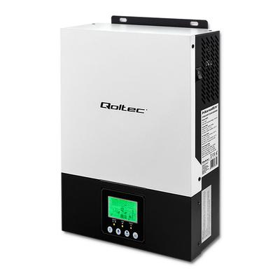 Qoltec Hybrydowy Inwerter Solarny Off-Grid 3kVA | 2.4kW | 80A | 24V | MPPT | AGM GEL | Sinus | Opcja Wi-fi