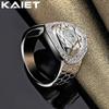 925 Sterling Silver Watch Round With Crystal 7-10 Ring Charm For Women Jewelry