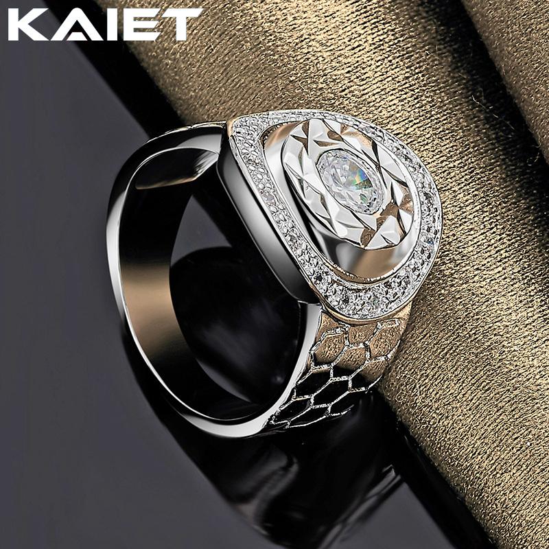 925 Sterling Silver Watch Round With Crystal 7-10 Ring Charm For Women Jewelry