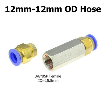 Zawór zwrotny pneumatyczny 6mm 8mm 10mm 1/4 Średnica zewnętrzna Węża Zawór jednokierunkowy Powietrze Gaz Jednokierunkowy Mosiężny Zawór Adapter do Rury Kompresora Powietrza