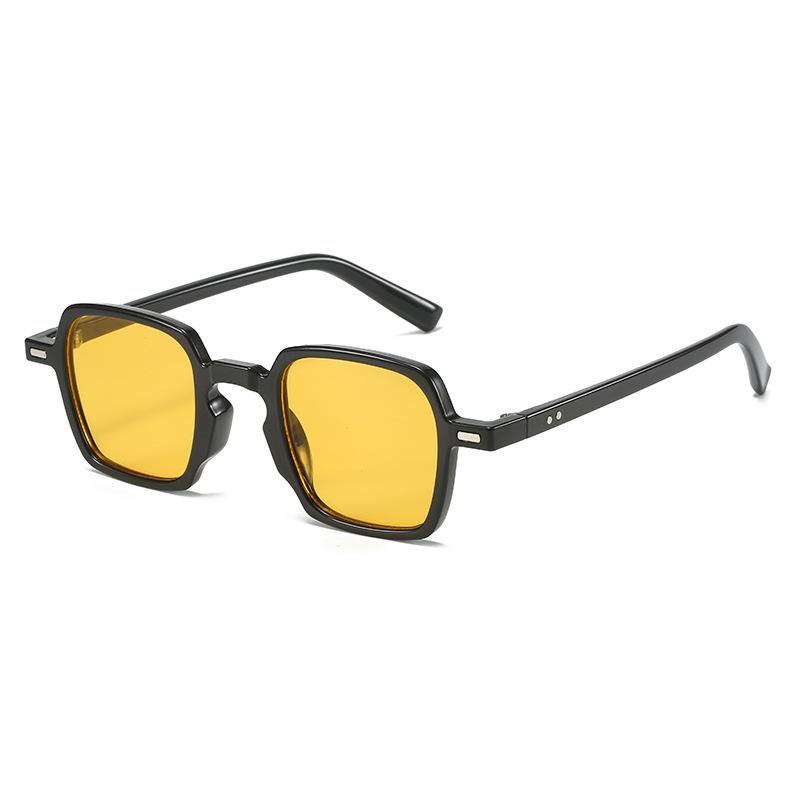 Retro square sunglasses, European and American fashion rice-ordered leopard print glasses, simple literary sunglasses for women
