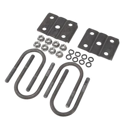 Trailer U Bolt Kit Steel Alloy Hot Dipped Galvanized for 3500lbs 2 3 8in Round Axle 5 1 2in Long 1 2in Dia