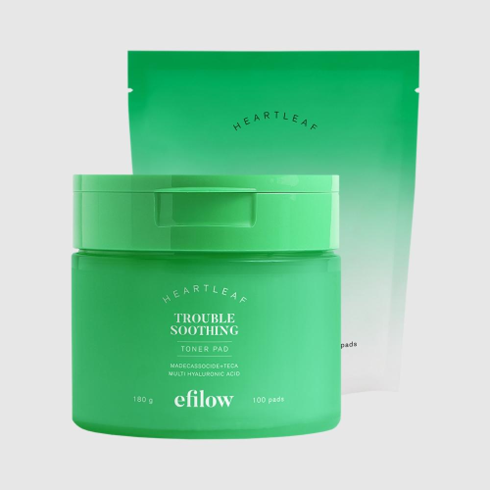 

Efilow Hyaluronic Acid Trouble Soothing Skin Toner Pad 100pcs + Refill 100pcs NONE