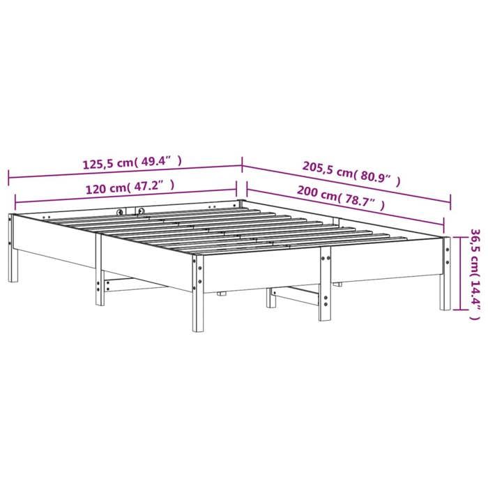 VidaXL Bed Frames, Slat Base On Legs, Indoor Double Bed, Adult Bed, Bedroom Furniture, Modern, 842703