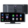 10.26-Inch WiFi Wireless CarPlay Dash Cam with Night Vision & Navigation