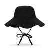 VARZAR VA Curved Studded Big Visor Bucket Hat Black