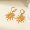 Jewelry Hollow Sun Necklace Personality Creative Trend Design Sense Spiral Clavicle Chain Women