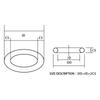 Nitrile Rubber Round O Ring Corrosion Oil Resistant Seal Washer PTFE Flat Gasket Ring Seals Joints Gaskets Spacers for Bolt