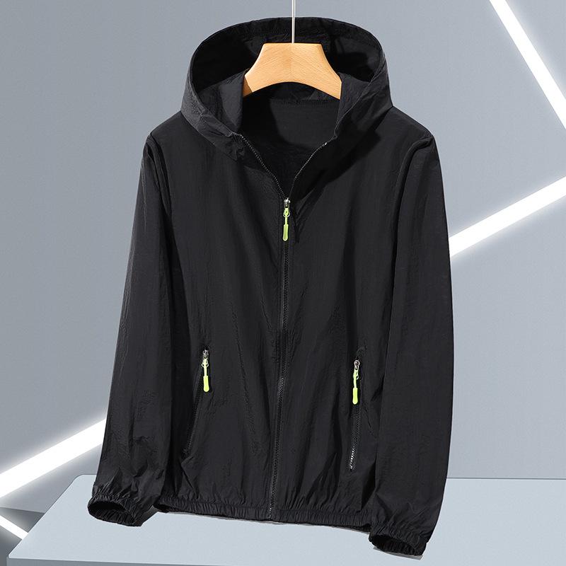 Quick-Dry Lightweight Sun Protection Jacket - Plus Size, Breathable, Hooded Ice Silk for Men & Women
