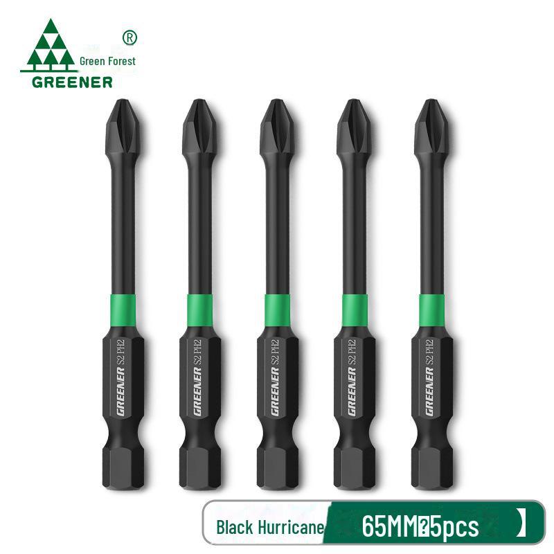Green Forest High-Impact Magnetic Cross Hand Drill Set with German-Imported Screwdriver Bits