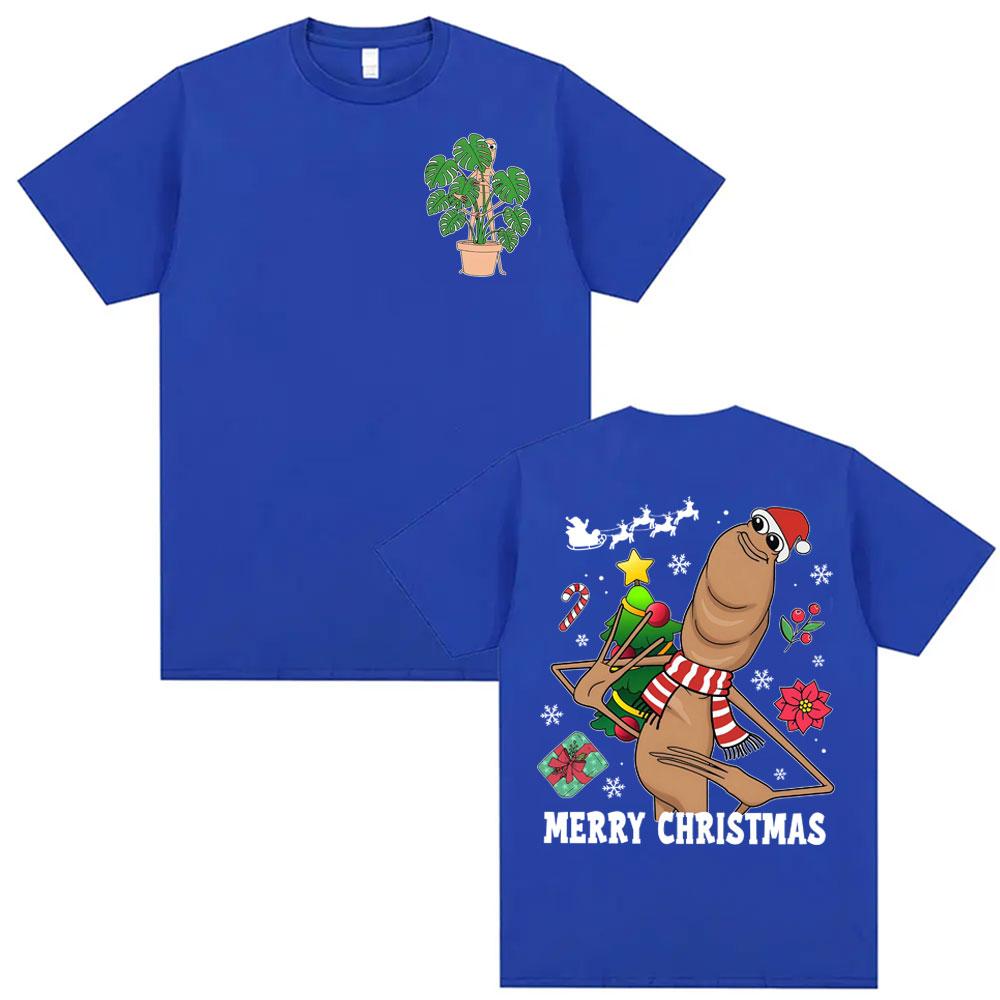 Merry Christmas Marcus The Worm Funny T Shirts Unisex Women Harajuku Vintage 90s Meme Tshirt Cotton 100 Cozy High Quality T Shirt