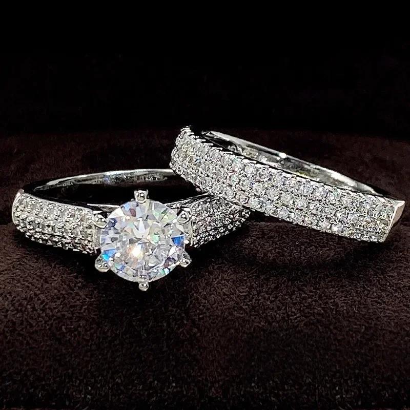 New 2-Piece Set Of Rings With European And American Style, Personalized Luxury, High-End Design, Temperament, And Trendy Jewelry