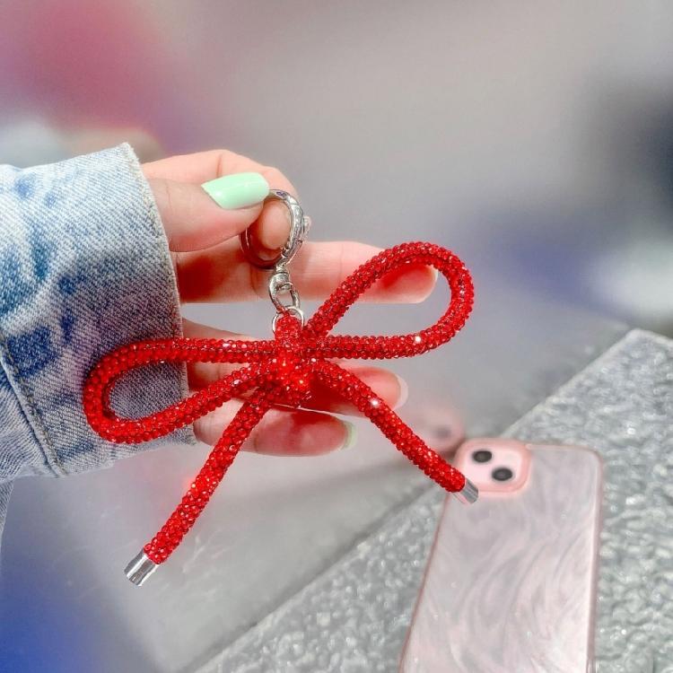 Personalizing Phone Decors Bowknot Keychain Accessory Tablet Decorative Hangings Elegant Purse Embellishment for Phone