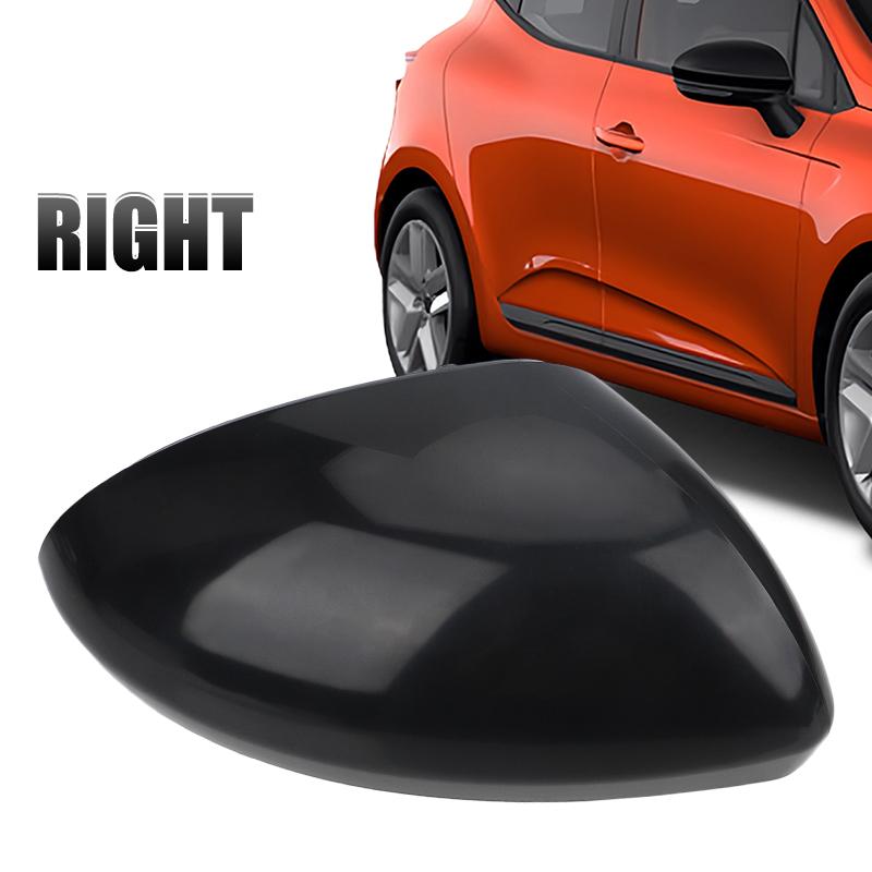 

Side View Mirror Cover Cap For Renault Clio Mk5 -2025 Exterior Rearview Mirror Housing Case Car Replacement Accessories 1xPrimed Black Right