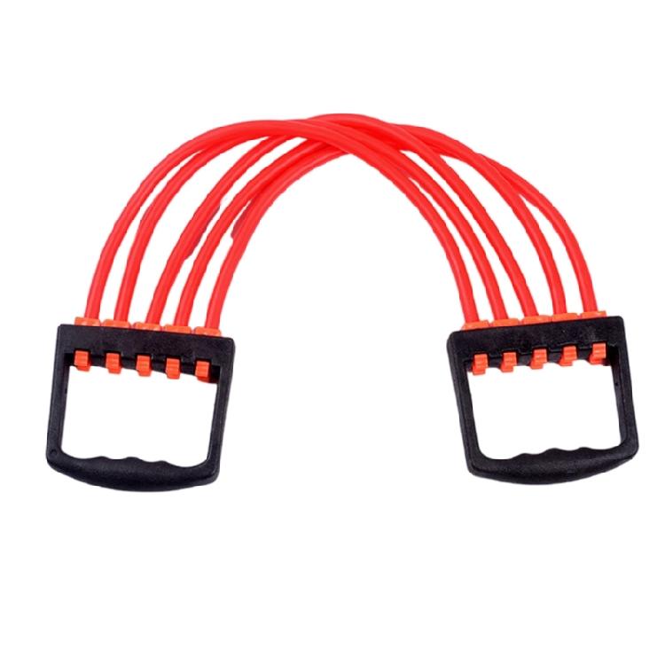 Ćwiczenia na klatkę piersiową Taśma oporowa Sprzęt do fitnessu mięśniowego Ekspander klatki piersiowej z pięcioma tubami Trening siły ramion Ekspander klatki piersiowej