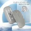 AmeToNana Wireless Bluetooth Minimalist Compatible with iPad and TELEC Japanese Instruction Manual Gray Mouse, Quiet, 2.3cm Thin, Anti-Fingerprint,