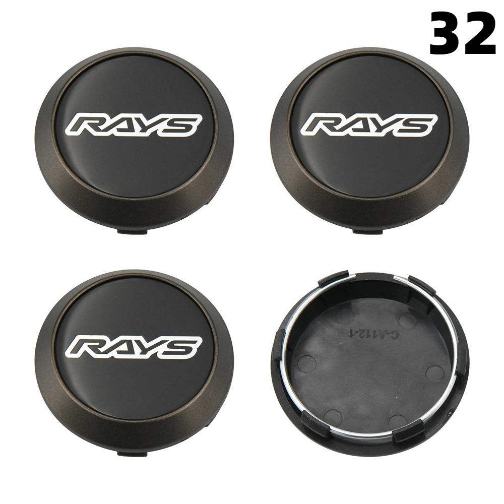 DBS3 4PCS New 64MM OD / 60MM ID Cap For Rims RAYS VOLK VR GRAM Emblem Wheel Center Cap Sport Car Logo Wheel Cover Hub caps