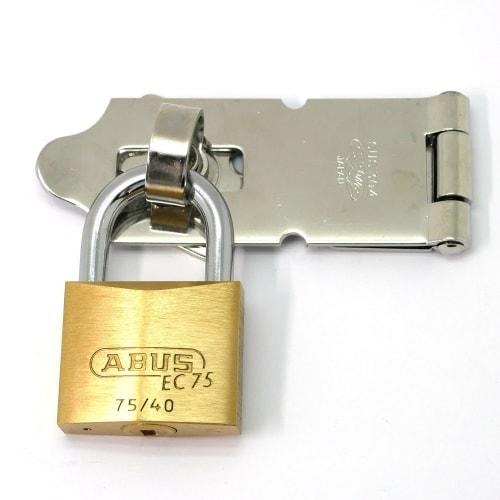 ABUS Brass Padlock EC75/40 KD Dimple Cylinder, Loose Number