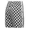 Adidas Originals Sports Lifestyle Series Plaid Stripe Design Breathable Sports Shorts Women Shorts Black White DU9716