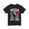 250 Years of Freedom 1776 2026 Patriotic Bald Eagle USA Flag Unisex TShirt Unisex T-Shirt