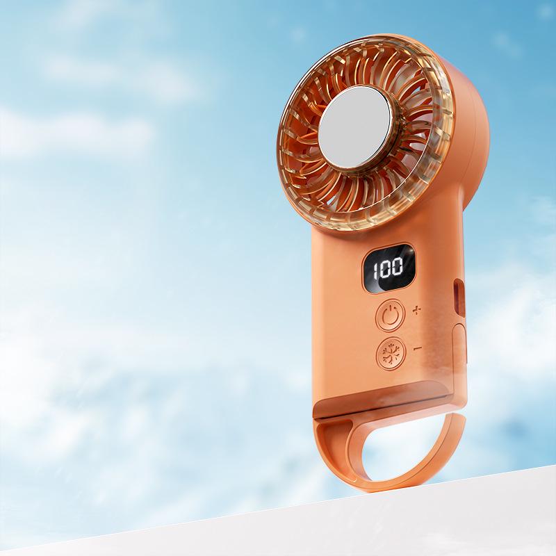 

Creative Portable Ultra-thin Handheld Fan with 100-Speed Adjustment and Charging - Ideal for Outdoor Use X33