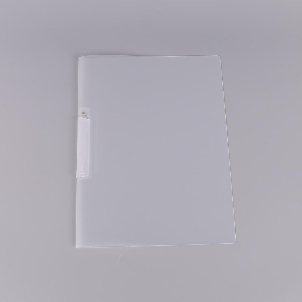 A4 Transparent Side-Opening Rotary Folder with Pull-Rod Clip