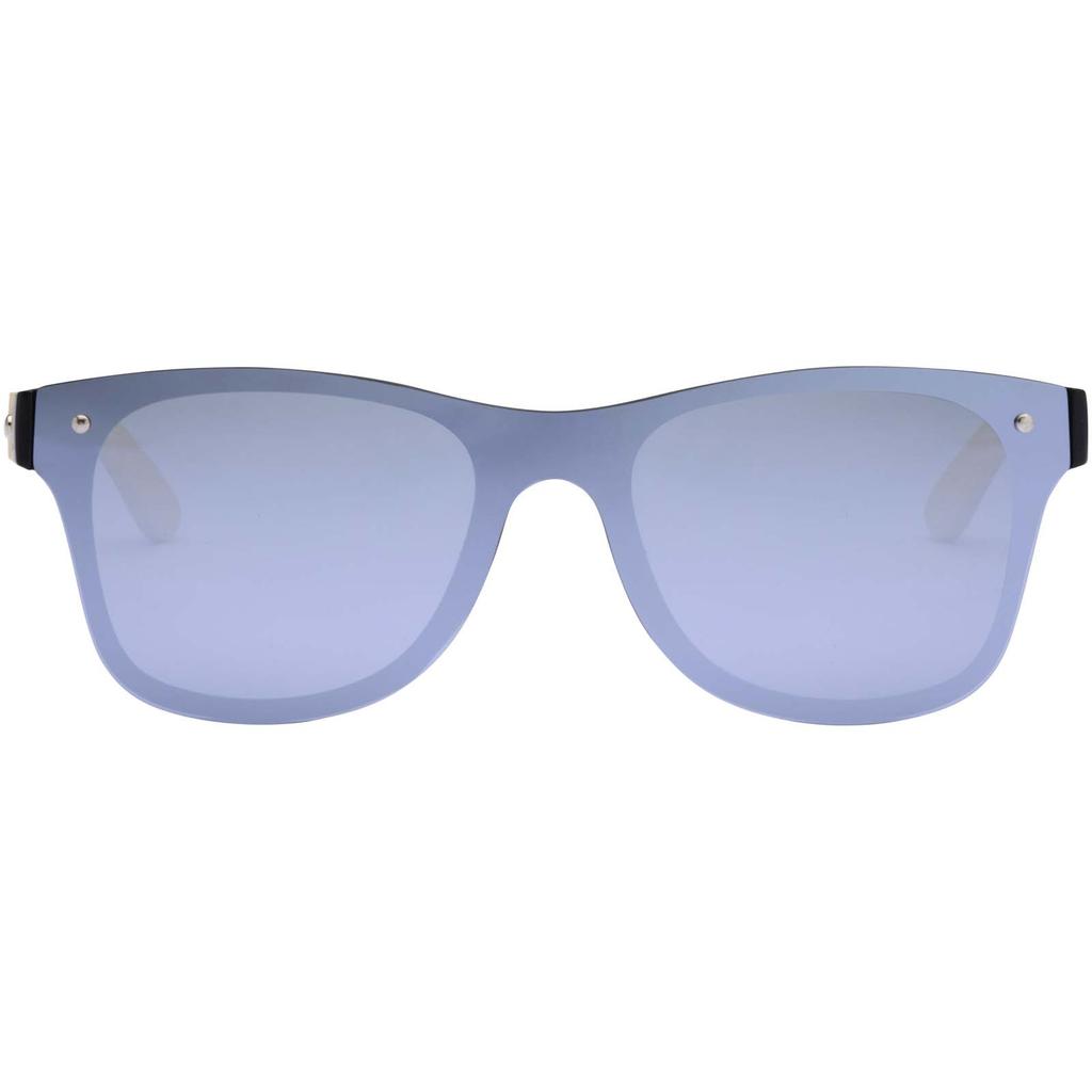 Gafas de sol con patillas de bambu "Tan" Plateado
