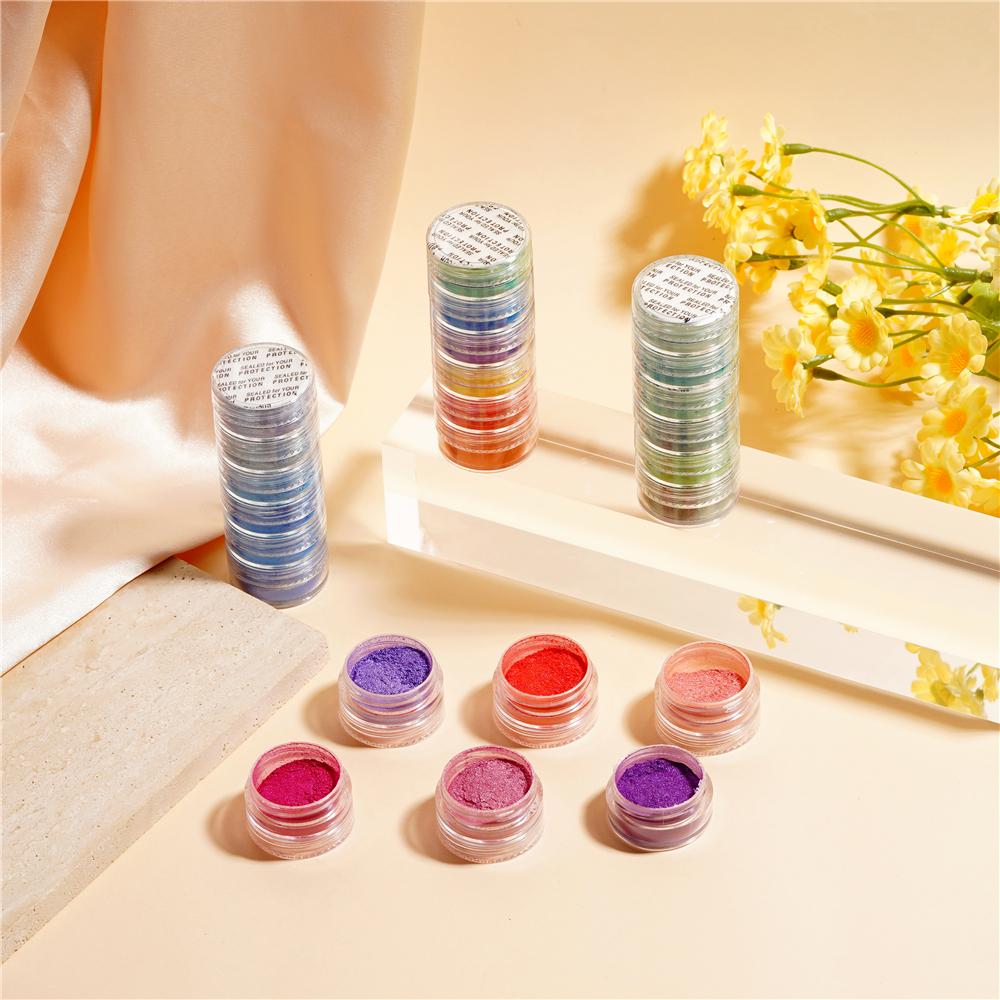 6Colors/Set Pearl Powder Pigment Resin Mold Colorant Dye Pearlescent Epoxy Resin Pigment for DIY Epoxy Resin Crafts Supplies