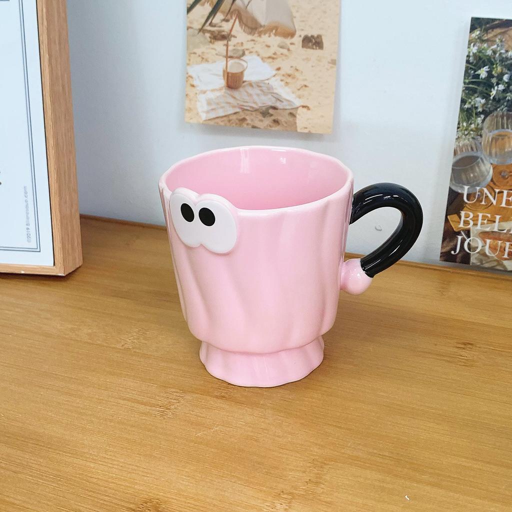 Mug with High Appearance and Cute Goblet Cup Ceramic Girl's Heart Cup for Home Use To Give Birthday Gifts To Girls' Best Friend