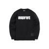 Li Ning Badfive Basketserie Fleece Varm Tröja med Bokstav Rundhalsad Sweatshirt Herr sweatshirt Svart AWDQ773-4