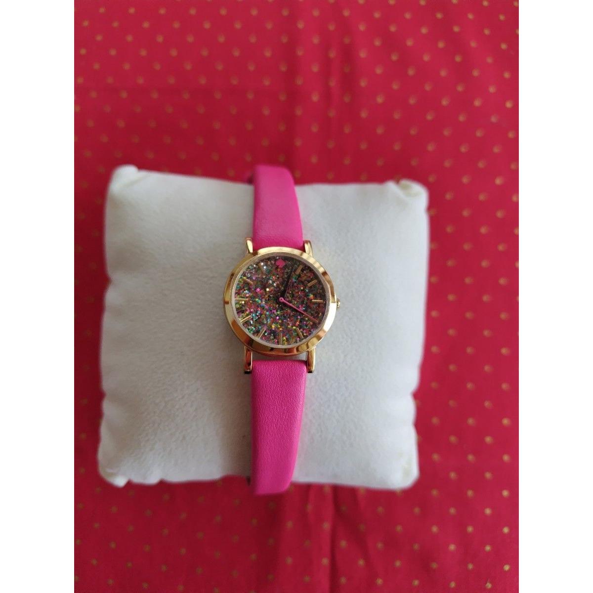 Used kate spade watch pink glitter dial