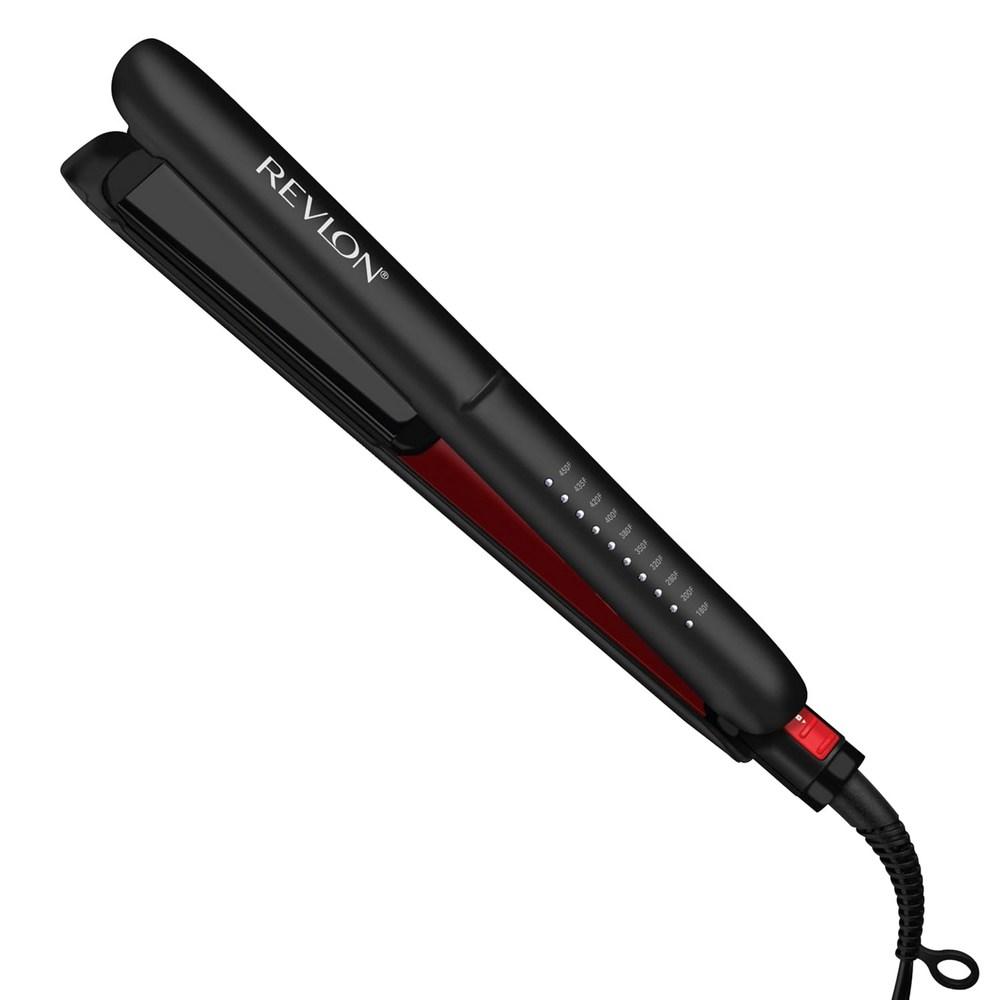 Revlon Smoothstay 1-Inch Hair Straightener - Coconut Oil Infused Flat Iron Enhances Shine and Softness, Tightens Frizz and Sharply Straightens