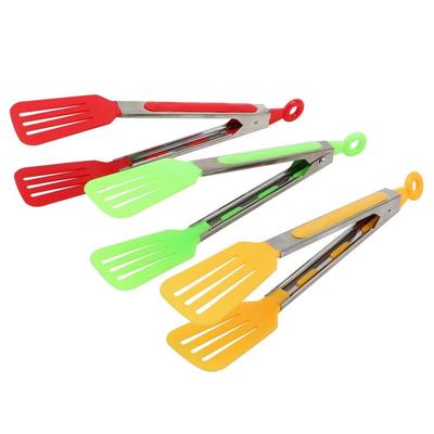 Durable Stainless Steel Non-Stick Kitchen Tongs Pizza Bread Steak Clip Multifunctional Food Tongs BBQ Tongs Salad Serving