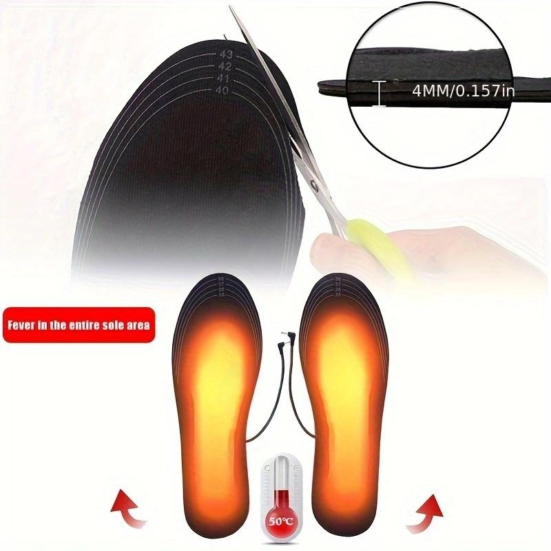 USB Heated Shoe Insoles Feet Warm Sock Pad Mat Electrically Heating Insoles Warm Thermal Insoles Unisex