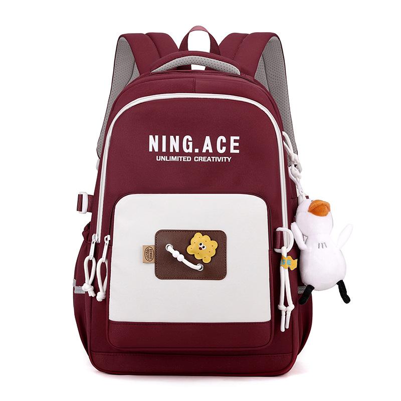Student burden reduction Large capacity Middle school student Junior high school student schoolbag Female high school student Girl primary