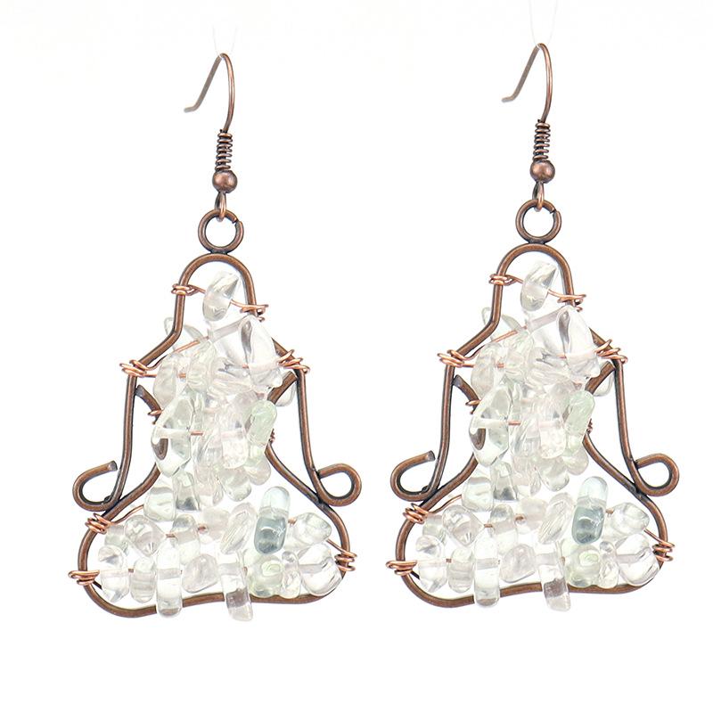 Handmade Amethyst Crystal Meditation Earrings