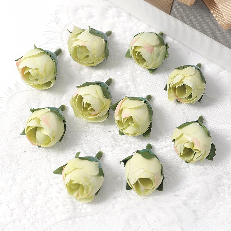 10/20Pcs Rose Artificial Flowers 3CM Silk Fake Flowers for Home Decor Wedding Decoration Garden Outdoor Craft Wreath Accessories