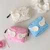 Ins Dots Mini Wings Cute Wallet Coins Wallet Portable Sanitary Pad Bag Mini Makeup Bag Earphone and Lipstick Organizer Pouch