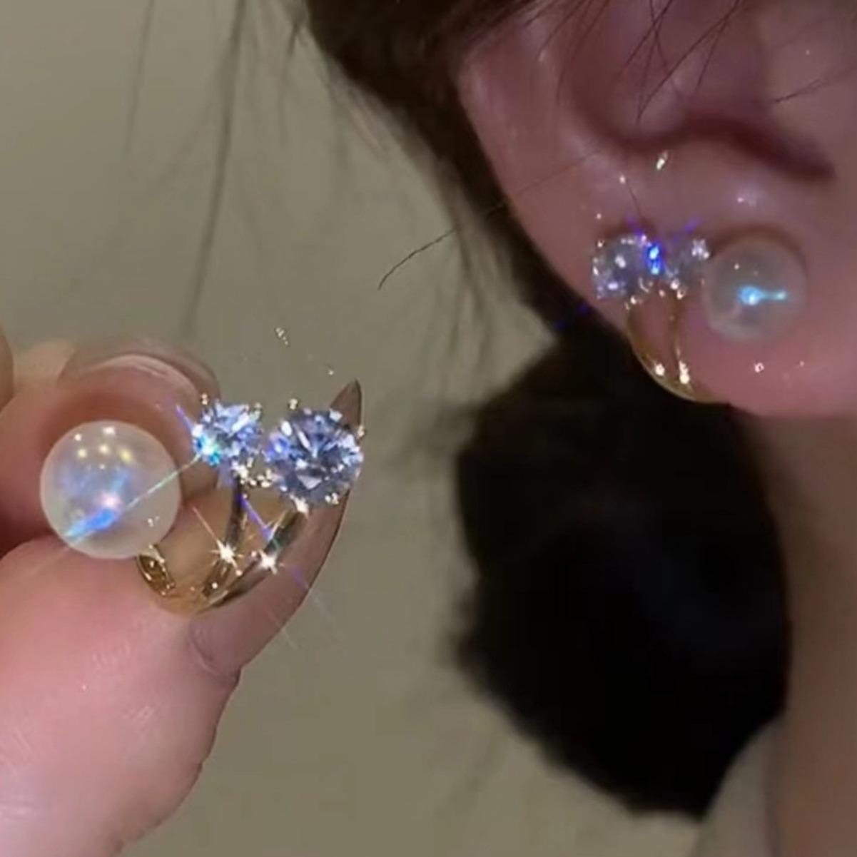 

Jewelry Pearl Earrings 2022 Tide Earrings High Value Earrings Women S Temperament Earrings