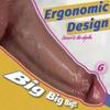 Realistic Silicone Suction Cup Dildo, Liquid Silicone Veined Penis Toy, 3 Sizes (S/M/L), Soft Skin Feel Stimulator for Women Men & Couples