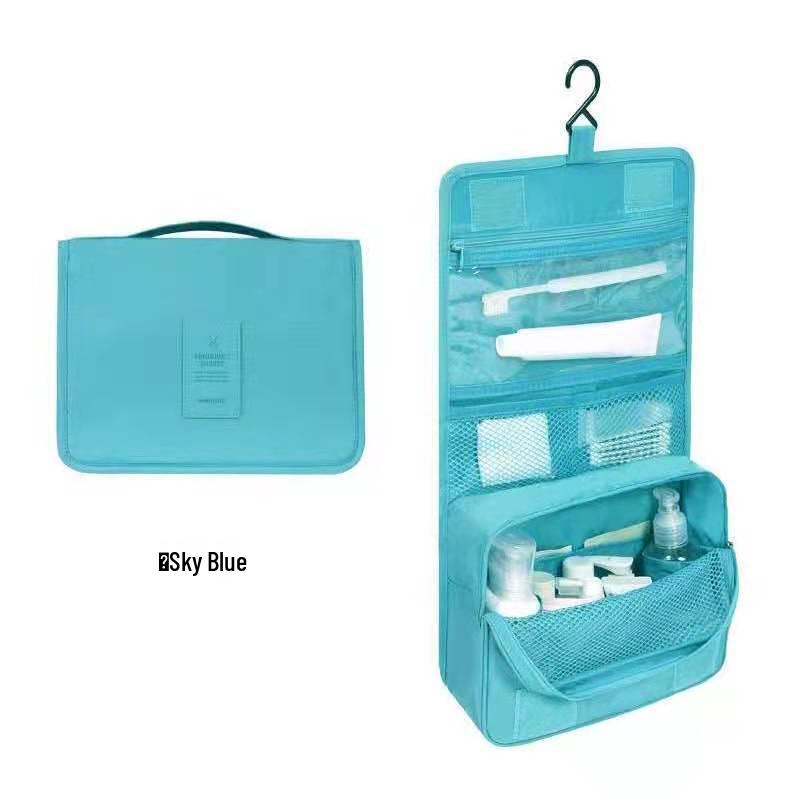 Waterproof Large Capacity Makeup Bag with Hook – Multifunctional Travel Cosmetics Storage