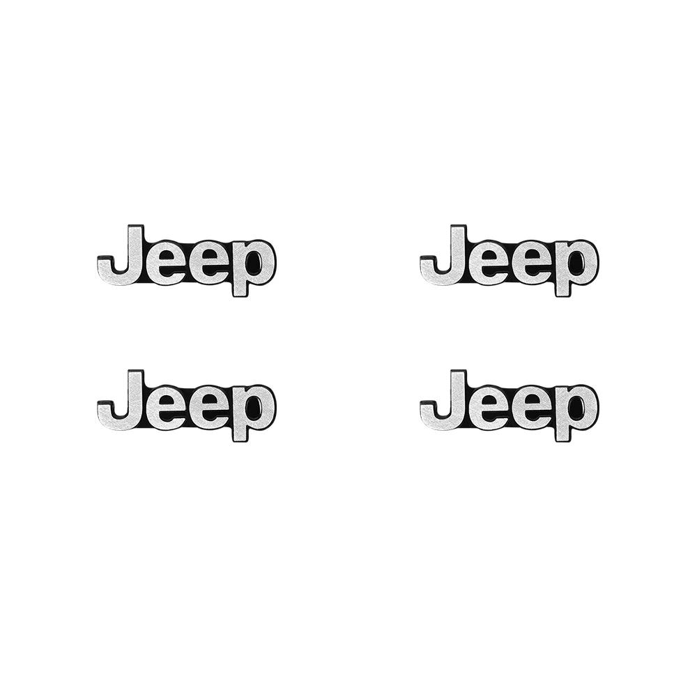 

Для Jeep 4 шт. Декор Автозвука 3D Алюминиевый Значок Эмблема Наклейка Для Jeep Grand Cherokee Wrangler JK Gladiator Compass Reneg