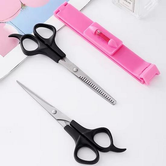 Professional Hairdressing Scissors Set for Thinning, Cutting, and Trimming Hair At Home for Both Men and Women
