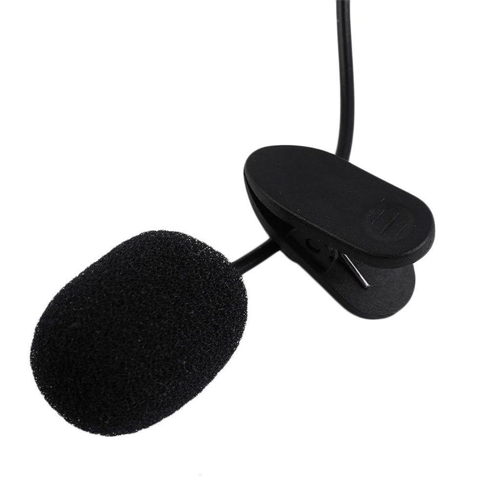 Smartphones 3.5mm Wired Lavalier Mic Microphones Clip On Lapel Handsfree