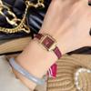 Watch Gold Angola Red Ladies Square Ladies Niche Light Luxury Retro Women'S Watch