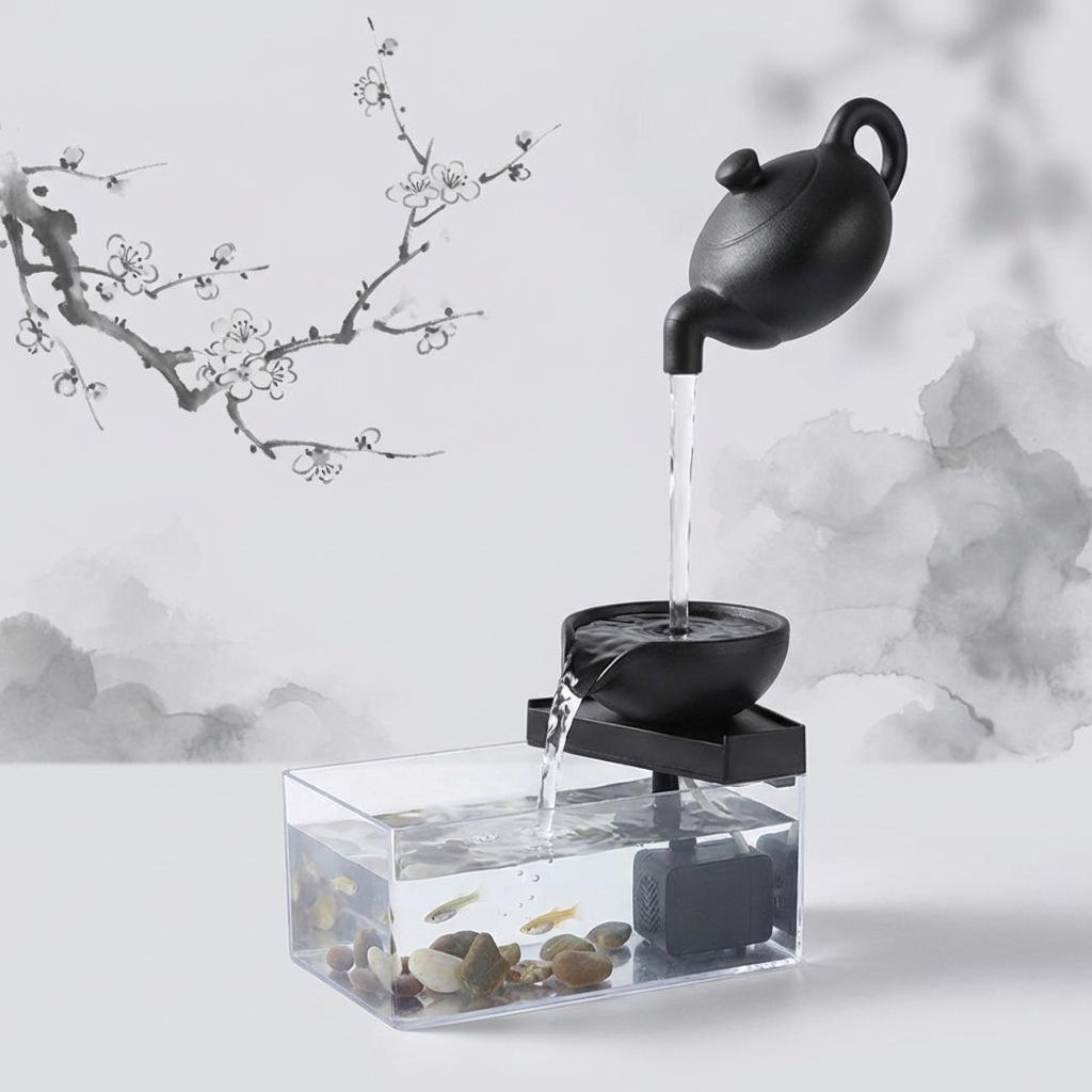 Desktop Water Fountain: Wealth-Attracting Home & Office Decoration