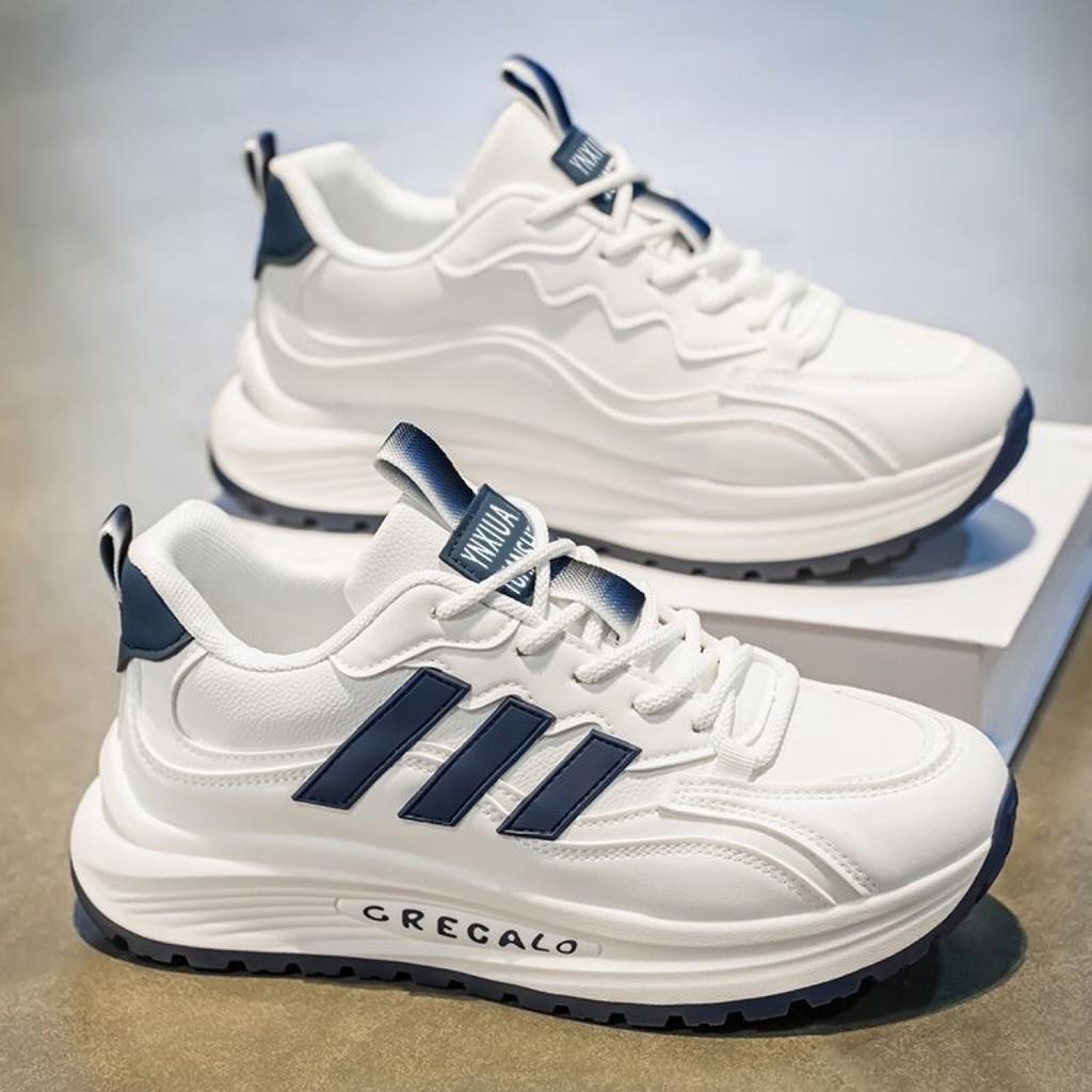 High-end winter new thick-soled jogging color matching niche design casual sports shoes